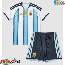 Camiseta Argentina Primera Equipación para niños Mundial 2026 manga corta (+ pantalones cortos)